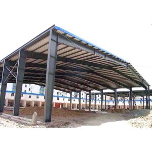 China Open Bays Metal Sheds Steel Warehouse for Construction Material on sale