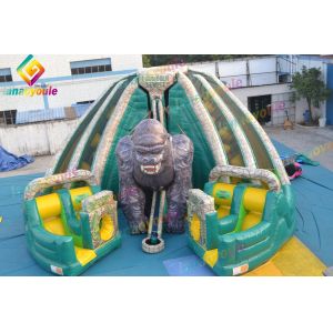 Funny Amusement Gorilla Infltable Slide Water Park For Kids EN14960