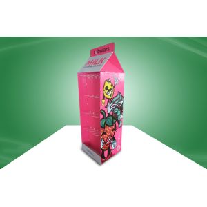 Custom Retail Walmart Pos Cardboard Display With Hooks , Fluorescent Printing