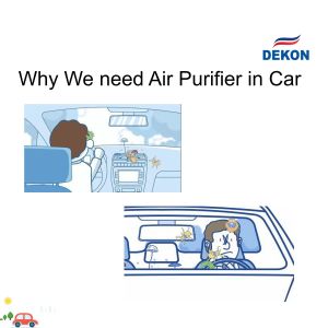 CAR air purifier and sterilizer with UVC led lamp + photocatalyst filter, Anion,