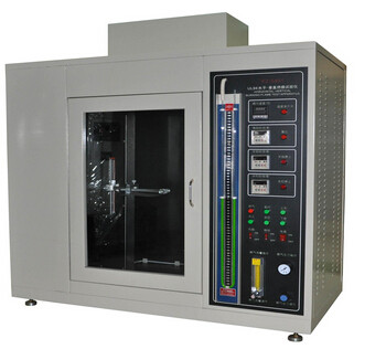 Vertical Material Plastic Testing Equipment , Combustion Flammability Test