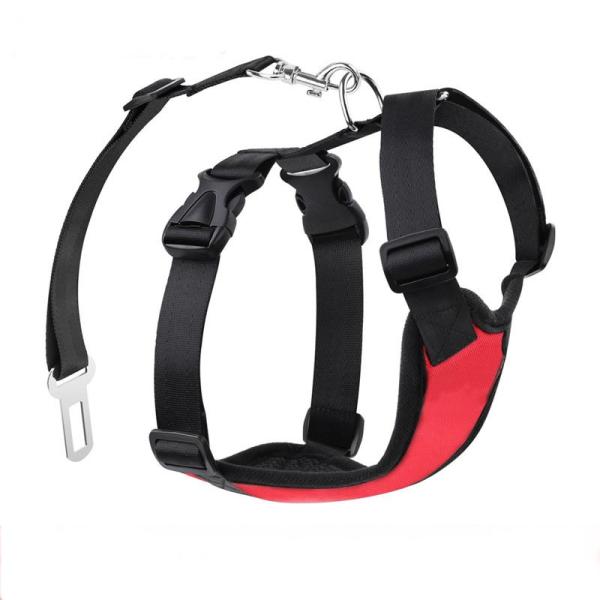 Polyester Pet Car Seat Harness Strap Vehicle Seat Belt For Small Medium Sized