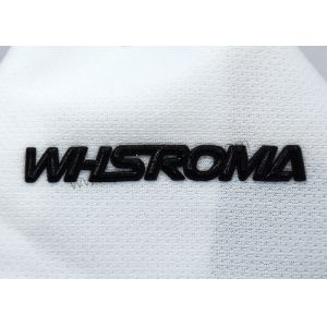 Custom Silicone Heat Transfer Labels OEKO-TEX Black Red Glossy