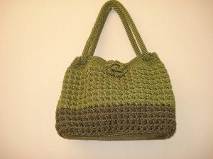China  Bag Green Crochet beautiful women Flower bag handbag tote purse handmade bag on sale
