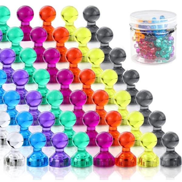 Quality Super Strong Plastic Push Pin Magnets for Heavy Duty Fridge Cylindrical Grade NdFeB wholesale