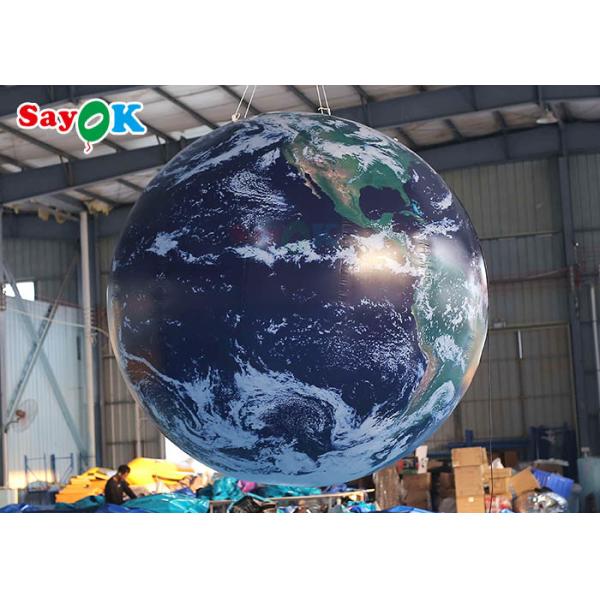 OEM PVC Inflatable Earth Globe For Advertising Blow Up Planet Ball