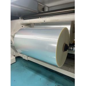 China WG4815 Adhesive Film PP Glossy Pearl Film with Clear PET Liner on sale