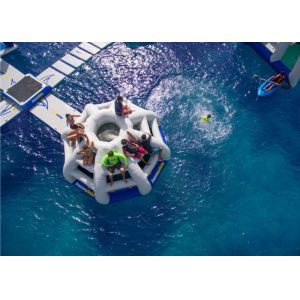 Fire Retardant Crazy Inflatable Floating Playground For Event , Party , Club