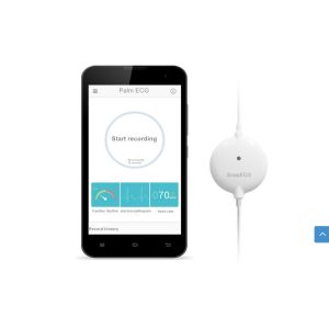 24 hours monitoring mini bluetooth ECG machine snapecg with phone control