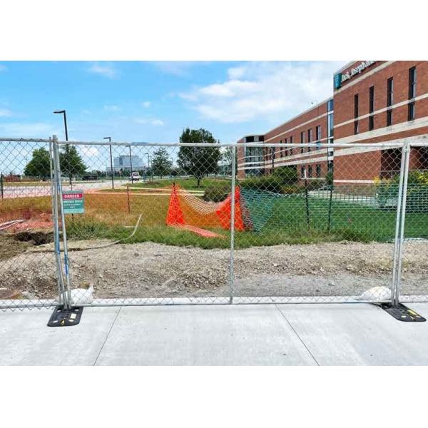 Quality 11.5 Ga Temporary Security Fencing Diameter Outer Pipes 38mm Chain Link Panels 10ft X 8ft wholesale