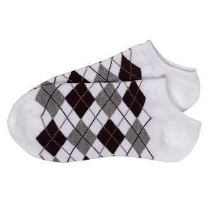 China Custom design, color high quality pure cotton argyle Ankle Socks on sale