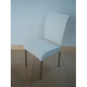 Contemporary Leather Dining Chair Easy Cleaning With High Back Dc-7328