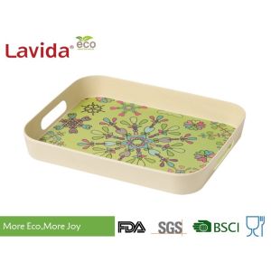 Home Use Food Serving Trays With Carry Handles Anti - Slide Environmental Friendly