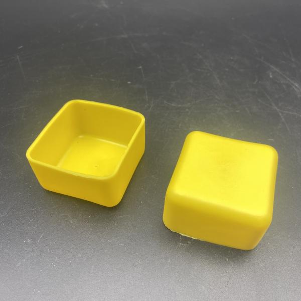 Quality Yellow PVC Rubber 41x41 C Channel Over End Cap wholesale
