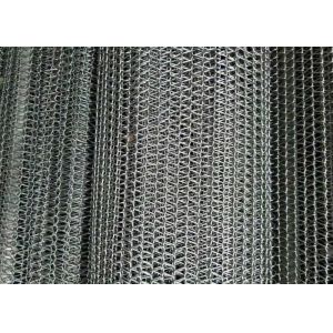 Metal Spiral Mesh Belt , Decorative Wire Mesh Belt Anti Rust For Restaurant