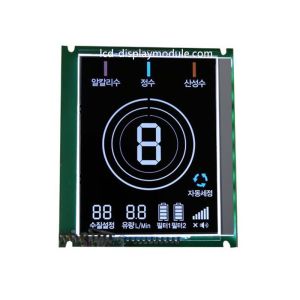 Water Heater LCD Display Screen Customized Segment Monochrome VA COB Zebra