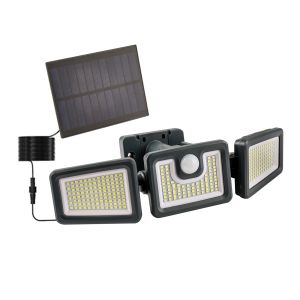 1.5W Solar Panel Outdoor Wall Light with 6-8 m Sensor Distance and 120° Sensor Angle