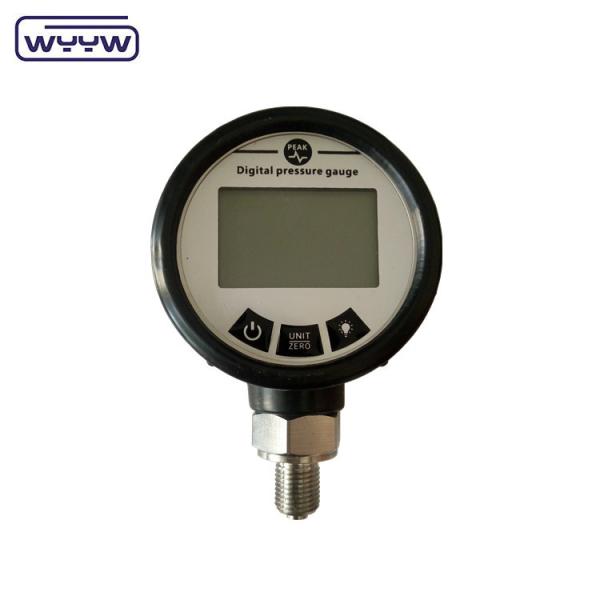 12 Months Digital Pressure Gauge with 5-digit Display Analog Beam Indicator
