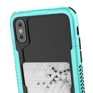 2018 Newest For iphone x case tpu bumper hybrid dual layer Phone Case with Cards