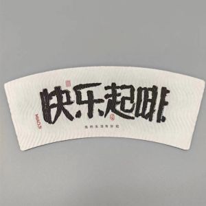 Greaseproof Noodles Bowl Paper Cup Fan With Single Side PE Coated