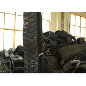320mm Wide Rubber Excavator Tracks , light Weight Bobcat Replacement Tracks
