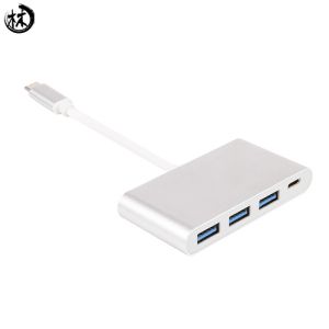 USB-C Hub Type-C to Usb 3.0 * 3 + Type-C Female Port Adapter Type-c Adapter