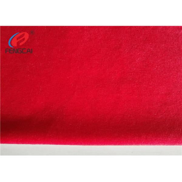 100% Polyester Velvet Fabric For Garment , 75D / 144 F Knitted Holland Velvet Furnishing Fabric