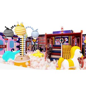 Purple And Colorful Light Themed Indoor Playground Children's Park