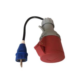 32A 250V 5 Pin To 3 Pin Adapter IEC 60309 Plug Adapter For Red CEE To Blue CEE