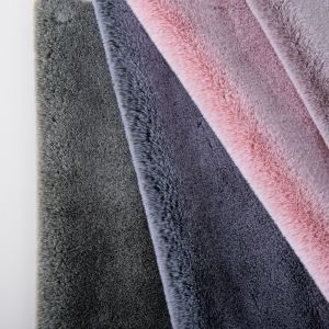 500meters Min Order Faded Color Faux Rabbit Fur Fabric for Garments Scarf