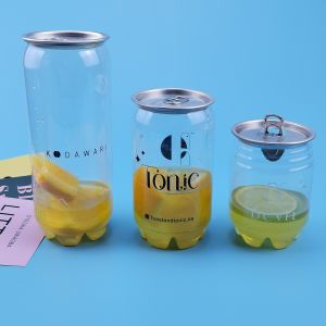 650ml Transparent Soft Drink Soda Plastic Beverage Cans