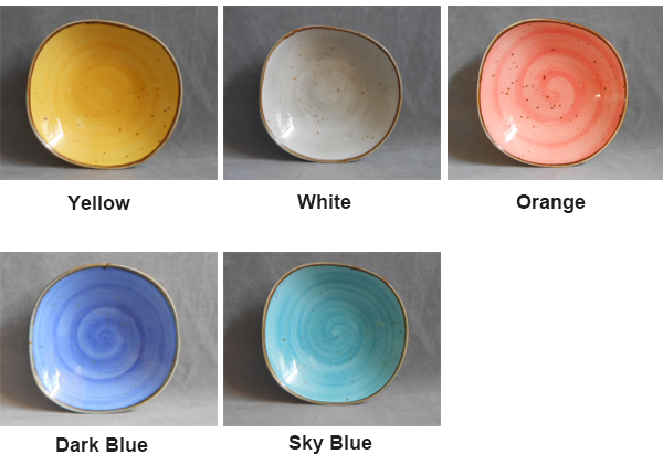 Rustic White Glaze Deep Dish Plate 7.5 Inch 8.5 Inch