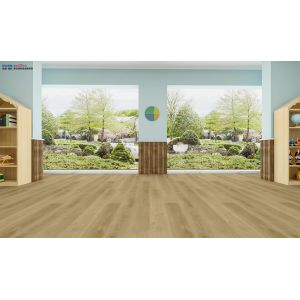 Soundproof Eco Friendly SPC Flooring Fire Retardant 5.5mm GKBM LS-W028