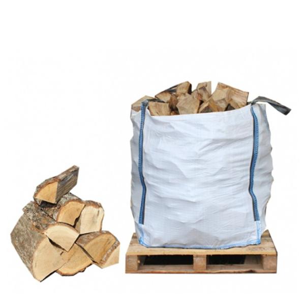 Quality 4 Panels Breathable PP Woven Bulk Bag 1000-1500 Kgs Loading Weight For Firewood wholesale