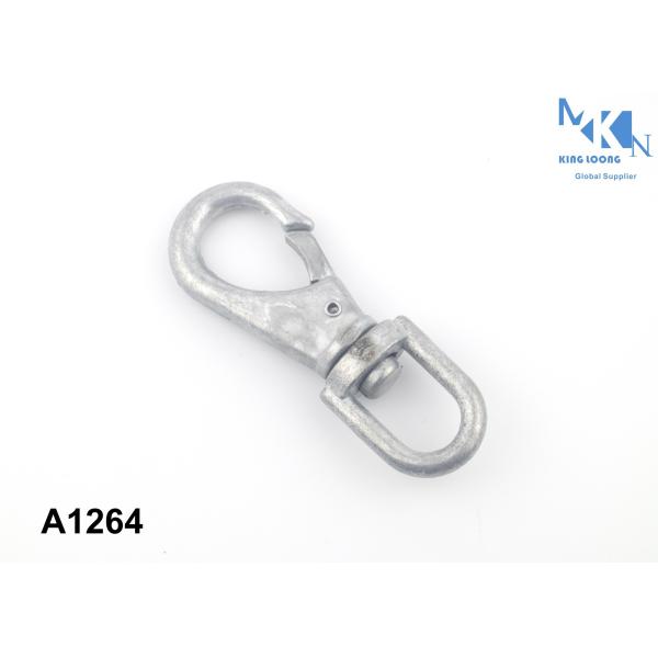 Quality Die Casting Bag Snap Hook Matt Silver Plating Color Customized Size wholesale