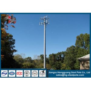 Steel Conical Self Supporting Telecommunication Towers With Climbing Ladders