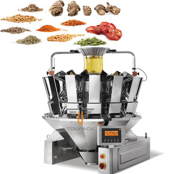 Seasoning Powder Ground Spice 14 Head Weigher Packing Machine Vertical Sealing