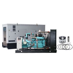 Silent gas generator with 6 cylinder as prime power