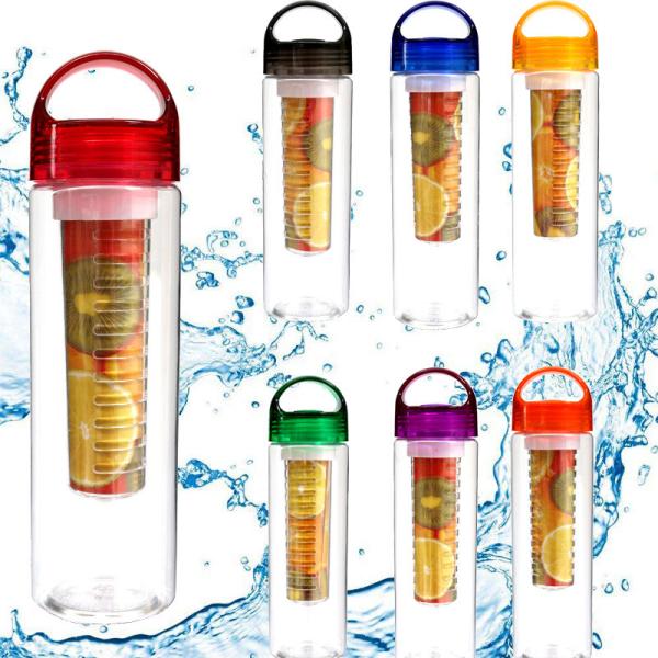 Leakproof 700ml 800ml Water Bottle Custom Print BPA Free Insulated Fruit Infuser Water Bottle 32 Oz Perfect For Outdoors Travel Easy To Clean &