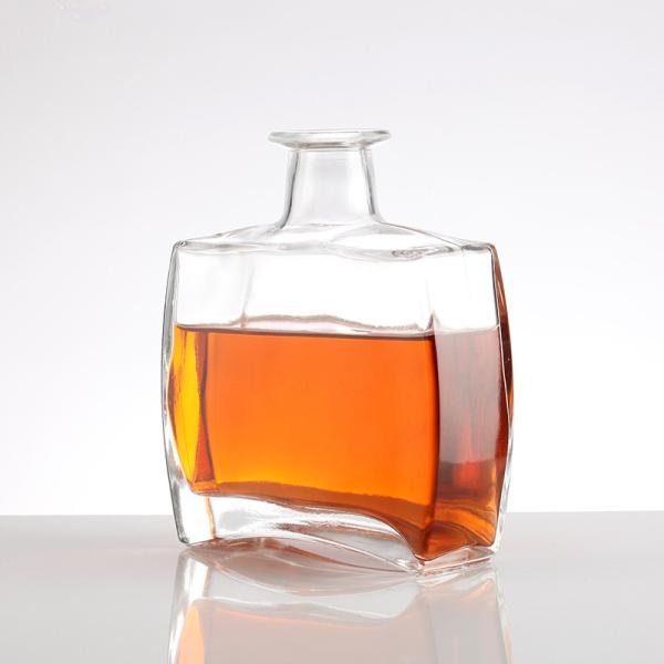 750ml Vodka Glass Liquor Bottle With Cork Large Glass Trade Bottle Super Flint