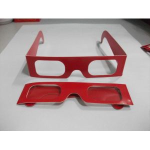 Paper Frame Active Shutter 3d Glasses 0.2mm PET Lenses Eco Friendly