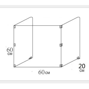 Foldable Acrylic Counter Guards /Desk guard Portalbe /Protective Virus Shield