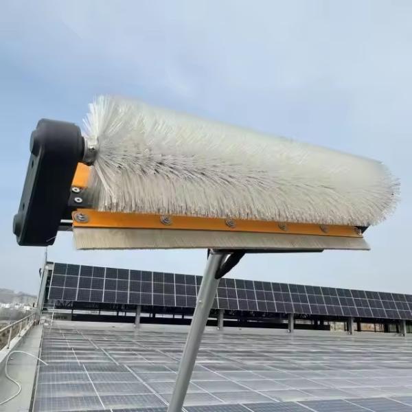 Quality Solar Pv Panel Cleaning Robot Rotary Brush Machine Equipment wholesale