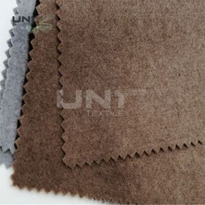 Polyester Wool Mixed Needle Punched Nonwoven Fabric For Under Collar