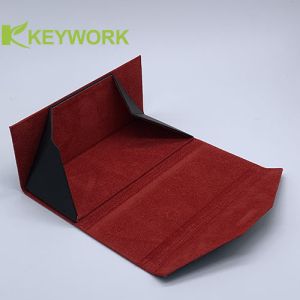 Foldable Sunglasses Case PU Leather Folding Eyeglass Case