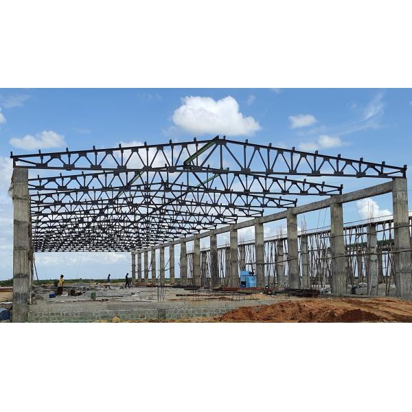 Pre Fabricated Steel Structure Hangar Warehouse Workshop Metal Frame Commercial Buildings