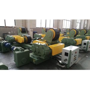Electric Traversing Self Aligned Welding Roller Bed 100t Weld Rotator Rubber