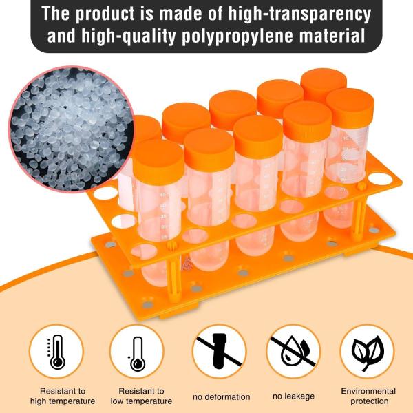 Quality SCIENCE LAB Primary Science Jumbo Test Tubes With Stand, Set Of 10 Tubes, laboratory plasticware, lab tube for testing wholesale