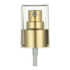 24/410 20/410 Cream Pump Dispenser Pump With Shiny Gold UV Disposable