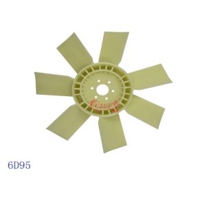 China Excavator spare parts engine cooling fan 6D95 6D105 600-625-6580 fan blade with 7 blades for PC200-3 PC200-5 PC100-3 on sale